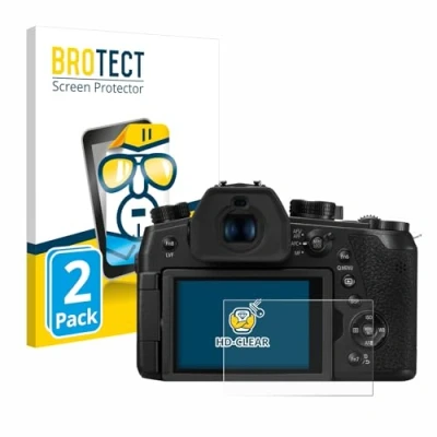 Abbildung von BROTECT (2 Stück Schutzfolie für Panasonic Lumix DMC FZ1000 II Displayschutz Folie Ultra Klar