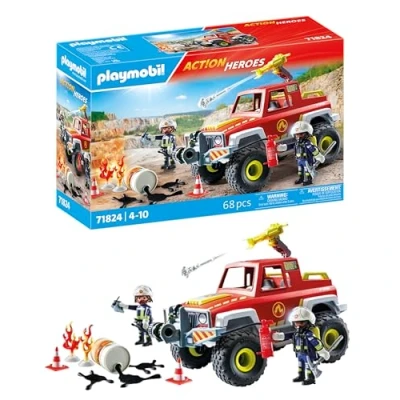 Abbildung von Playmobil® Feuerwehrtruck (71824), Playmobil Action Heroes Konstruktions Spielset, (68 St)