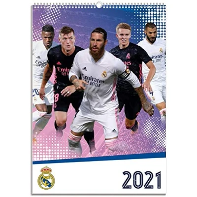 Abbildung von Grupo Erik Wandkalender 2021 Real Madrid Mannschaft
