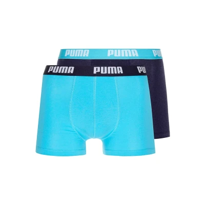 Abbildung von Puma Basic 2 PACK Panties, Herren, Größe: XXL, Aqua/blue