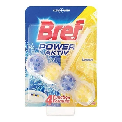 Abbildung von 10er Pack Bref WC Duftspüler Power Active Lemon 50g