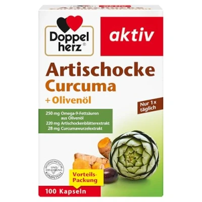 Abbildung von Doppelherz Artischocke Curcuma+olivenöl 100 St
