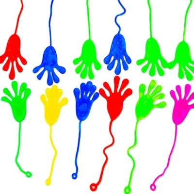 Abbildung von Kinderfreund® Lernspielzeug 36x Slime Spielzeug Klatschhand Kinder Mitgebsel Kindergeburtstag (36 St., Klatschhand), Klebrig