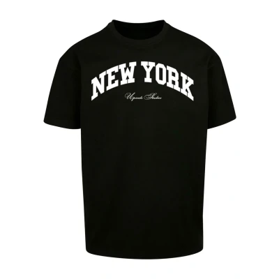 Abbildung von Upscale by Mister Tee NEW YORK College Tshirt print, Herren, Größe: Large, Black