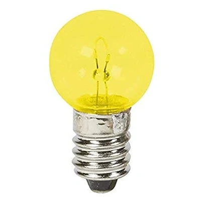 Abbildung von 6V 6W E10 GELB GLÜHBIRNE GLÜHLAMPE MOPED VINTAGE OLDTIMER FRONT BIRNE SCHEINWERFER BELEUCHTUNG MOFA MOKICK MOTORRAD EDISON