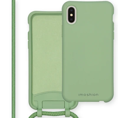 Abbildung von Apple iPhone X Hülle Silikon iMoshion Soft Case/Backcover Handyhülle Grün