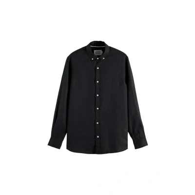 Abbildung von Scotch &amp; Soda CORE Button DOWN Hemd, Herren, Größe: Large, Schwarz