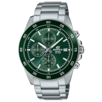 Abbildung von CASIO EDIFICE Chronograph, Quarzuhr, Armbanduhr, Herrenuhr, bis 10 bar wasserdicht, Stoppfunktion