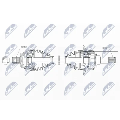 Abbildung von Antriebswelle NTY NPW ME 162