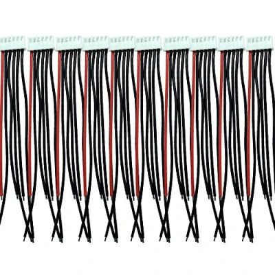 Abbildung von Boladge 10 Stücke 15CM 5S 6Pins Batterie Balancer Kabel Ladegerät Silikon Draht JST XH Stecker Adapter für RC 18.5v Lipo Batterie(5S)