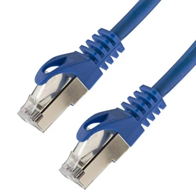 Abbildung von Netzwerkkabel S/FTP PIMF Cat. 7 50 Meter blau Patchkabel Gigabit Ethernet LAN DSL CAT7 Kabel