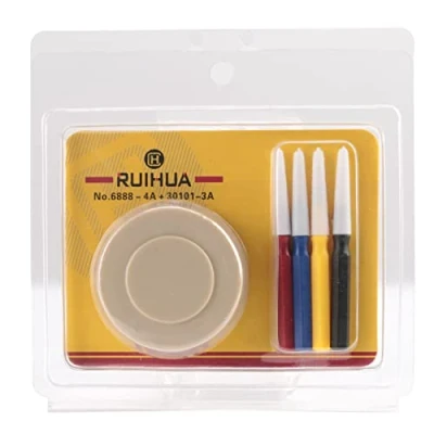 Abbildung von Uhrenreparaturset, Uhrenölwerkzeug, Uhrmacher Ölstifte, Mechanische Reparatur, Professionelles Uhrenöler Set 1 Ölbecher 4 Ölstift Sortiment Kit Uhrenölstange und Uhrenölkasten