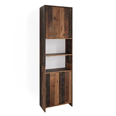 Abbildung von Vicco Hochschrank Maris, Eiche rustikal, 56.1 x 190 cm