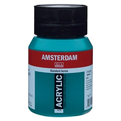Abbildung von Amsterdam Standard Series Acrylfarbe Flasche 500 ml Phthalogrün 675 (17726752)