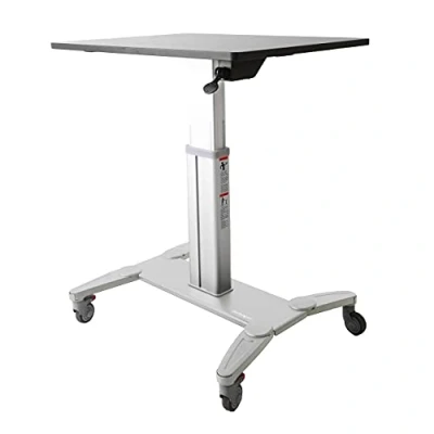 Abbildung von StarTech.com Mobiler Sitz /Steh Arbeitsplatz mit 80cm Arbeitsfläche Höhenverstellbar Steh Schreibtisch