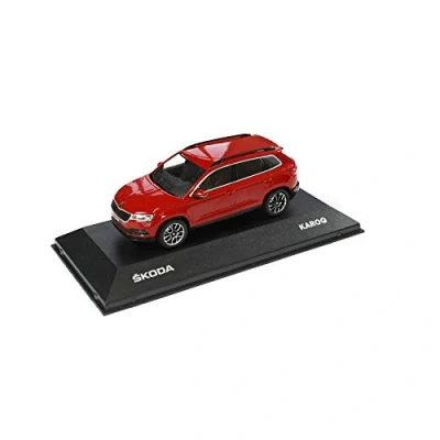 Abbildung von Skoda MVF38 802 Karoq Modellauto 1: 43 Velvet Rot Accessoires Miniatur