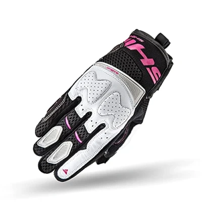 Abbildung von SHIMA Blaze Lady Motorradhandschuhe Damen Belüftete, Sommer Handschuhe aus Mesh mit Knöchel und Finger Protektoren, Verstärkte Handfläche (Rosa, XS)
