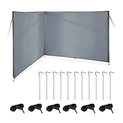 Abbildung von relaxdays Balkonsichtschutz Sicht und Windschutz 4 Meter