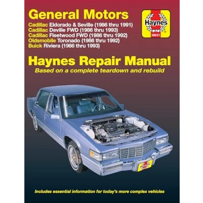 Abbildung von GM Cadillac El Dorado, Seville, Deville, Buick Riviera and Oldsmobile Toronado, 1986 1993: All Full Size Models 2WD and: Eldorado, ... Toronado (1986 thru 1993) (Haynes Manuals)