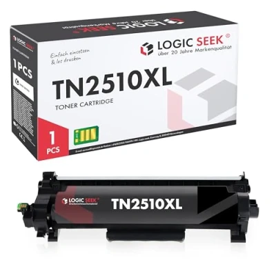 Abbildung von Logic Seek TN2510XL Tonerkartusche kompatibel für Brother TN 2510XL TN2510 passend HL L2400DWE MFC L2835DW DCP L2660DW L2445DW L2827DW (Black)