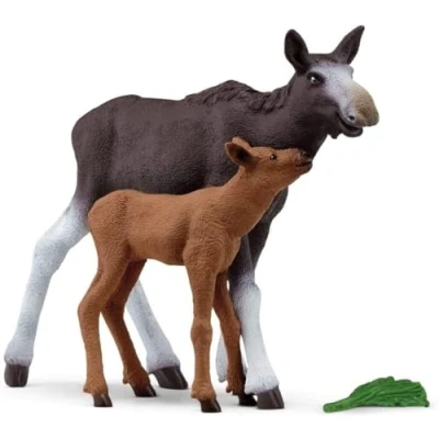 Abbildung von Schleich 42603 Tierset Elchkuh mit Kalb