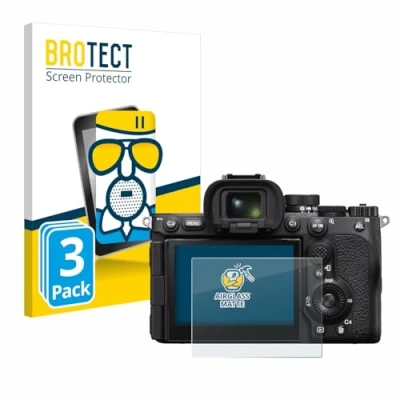 Abbildung von BROTECT Entspiegelungs Schutzglas für Sony Alpha 7R V / a7R (3 Stück) Schutz Folie Panzerfolie Glas Matt [Extrem Kratzfest 9H, Anti Reflex]