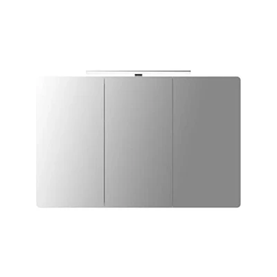 Abbildung von Sieper Badezimmerspiegel Serie Espella, Aluminium Spiegelschrank mit Beleuchtung, 17Tx120Bx80H cm