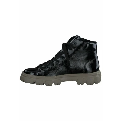 Abbildung von Paul Green Sneaker high Knautschlack black, Damen, Größe: 38, black Schuhe