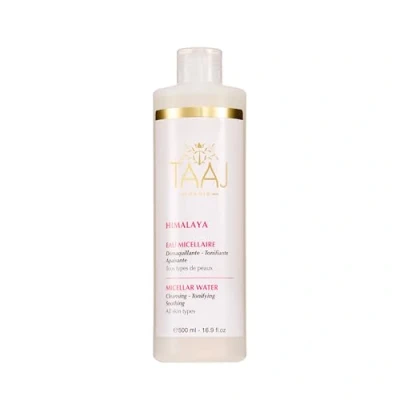 Abbildung von TAAJ Mizellenwasser HIMALAYA Reinigt und beruhigt die Haut Entfernt Make up beseitigt Unreinheiten Weiche geschmeidige Frischer strahlender Teint Vegan 500 ml