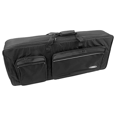 Abbildung von Classic Cantabile KT A Keyboardtasche Größe (Innenmaße 96 x 38 14cm, Schaumstoffpolsterung, reiß und wasserfest, Rucksackgurte verstellbar) schwarz