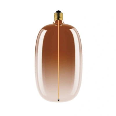 Abbildung von OSRAM Vintage 1906 Big Elipse Oval ist eine dimmbare LED Lampe mit Filament in Ellipsenform. Sie bietet 4.8 W für 200 lm, E27 Fassung, Tea Brown Glas, 145 mm Durchmesser, CRI 80, 1800 K.