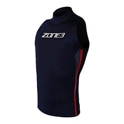 Abbildung von ZONE3 Unisex Adult Neoprene Vest Warmth, Schwarz Rot, S