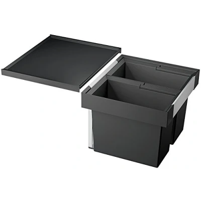 Abbildung von Blanco Mülltrennsystem &quot;Flexon II 50/2&quot;, 2 Behälter, Kunststoff, Stahlblech, 500 mm Untermass