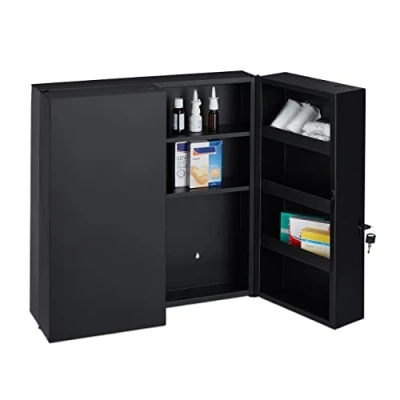 Abbildung von relaxdays Medizinschrank XXL in Anthrazit