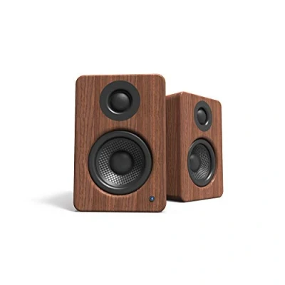 Abbildung von Kanto YU2 Powered Desktop Speakers 3&quot; Composite Drivers 3/4&quot; Silk Dome Tweeter Class D Amplifier 100 Watts Built in USB DAC Subwoofer Output Walnut Pair