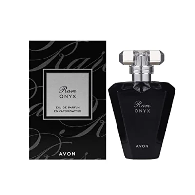 Abbildung von Avon Rare Onyk 50 ml Eau de Parfum Spray neuer Duft aus der Serie für Damen Moschus Amber