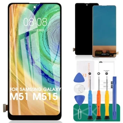 Abbildung von kein Original für Samsung Galaxy M51 LCD Bildschirm Ersatz Display M515 Touch Digitizer Montage SM M515F Reparaturteile Kits(kein Fingerabdruck Funktion)