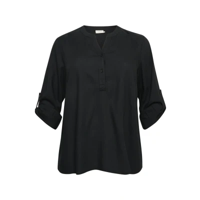 Abbildung von Kaffe Curve Mille Bluse, Damen, Größe: 54, Black deep