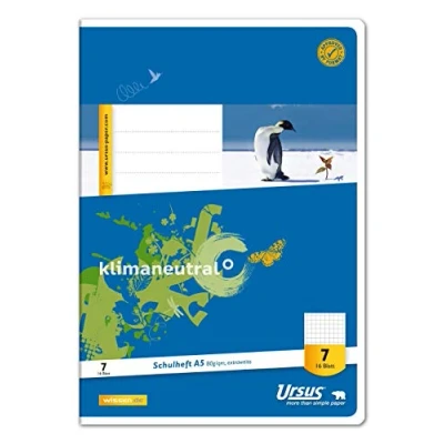Abbildung von Ursus Basic 040516007 Chlorfrei Hefte 20 Blatt Heft A5 16 Lin7