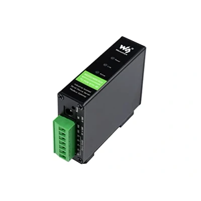 Abbildung von RS232/485/422 zu RJ45 Ethernet Konverter, TCP/IP Seriell, Modbus Gateway, Industrieller Isolierter Serieller Server für Schienenmontage mit POE Funktion