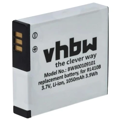 Abbildung von vhbw 1x Akku kompatibel mit Rollei Actioncam 230, 410, 240, 400 Kamera (1000 mAh, 3,7 V, Li Ion) Ersatz für RL410B, AC 410 420