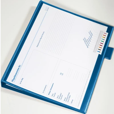 Abbildung von BOI DOKUTECH Patienten Dokumentationsmappe 2 Ringe DIN A4 3.5 cm blau