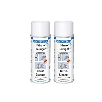 Abbildung von WEICON Citrus Reiniger 2er Set 400 ml Spray Allzweckreiniger Universalreiniger Entfernt Fett, Öl, Schmierstoffe, Klebstoffreste UVM. von Metall, Glas, Fenstern, Keramik, Kunststoff usw.