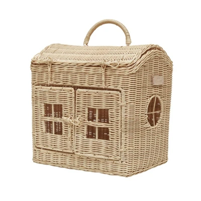 Abbildung von OYOY Mini Rattan Aufbewahrungskorb, Nature