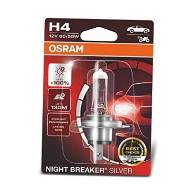 Abbildung von OSRAM 64193NBS 01B Glühlampe, Fernscheinwerfer H4 12V 60/55W Halogen FORD: KA Schrägheck, PEUGEOT: 206 BMW: 5 Limousine