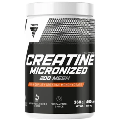 Abbildung von Trec Nutrition Creatine Micronized 200 Mesh 1er Pack x 400 Kapseln Kreatin Monohydrate Ergänzung für Muskelkraft Ohne Zusätze Pills