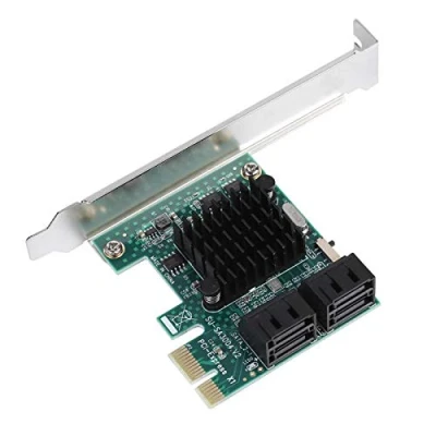 Abbildung von Garsent PCI Express zu SATA Adapter, 4 Port PCIE 3.0 6G Erweiterungskarte