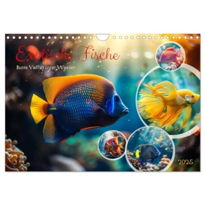 Abbildung von Exotische Fische (Wandkalender 2025 DIN A4 quer), CALVENDO Monatskalender