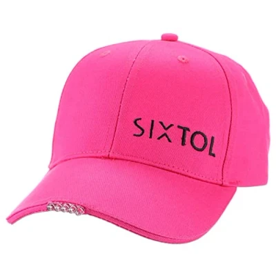 Abbildung von SIXTOL B Cap Baseballmütze mit LED Licht 25lm Aufladen über USB Universalgröße Rosa