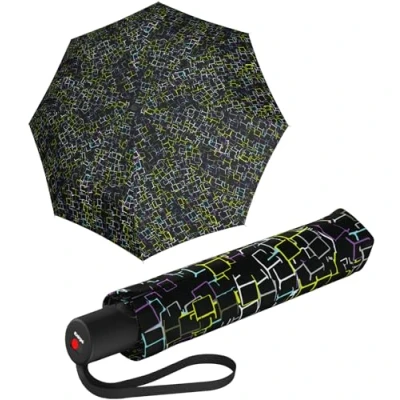 Abbildung von Knirps Taschenschirm A.200 Medium Duomatic Cubes Black